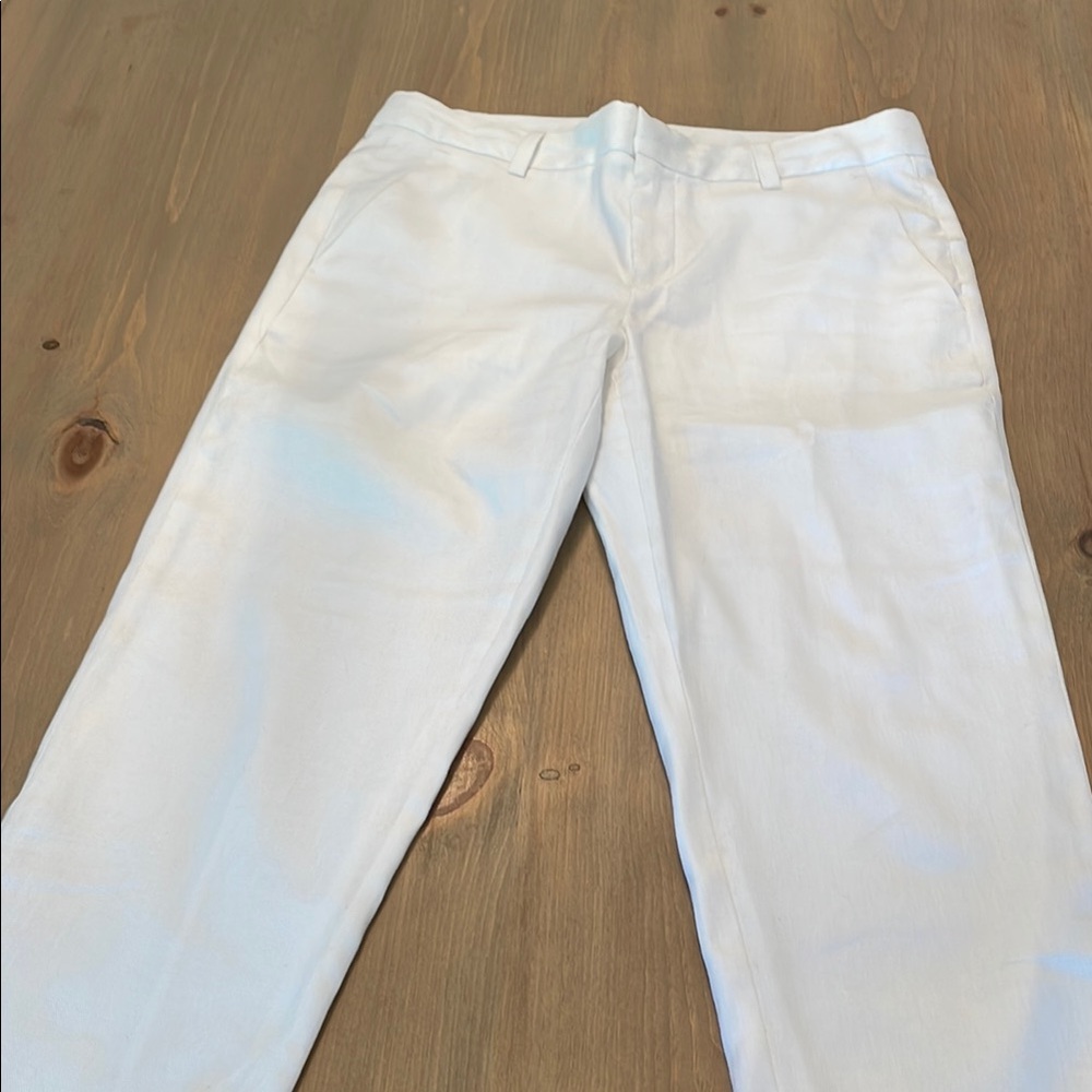 Banana Republic White Chinos Relaxed Fit